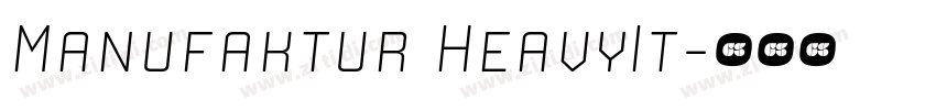 Manufaktur HeavyIt字体转换